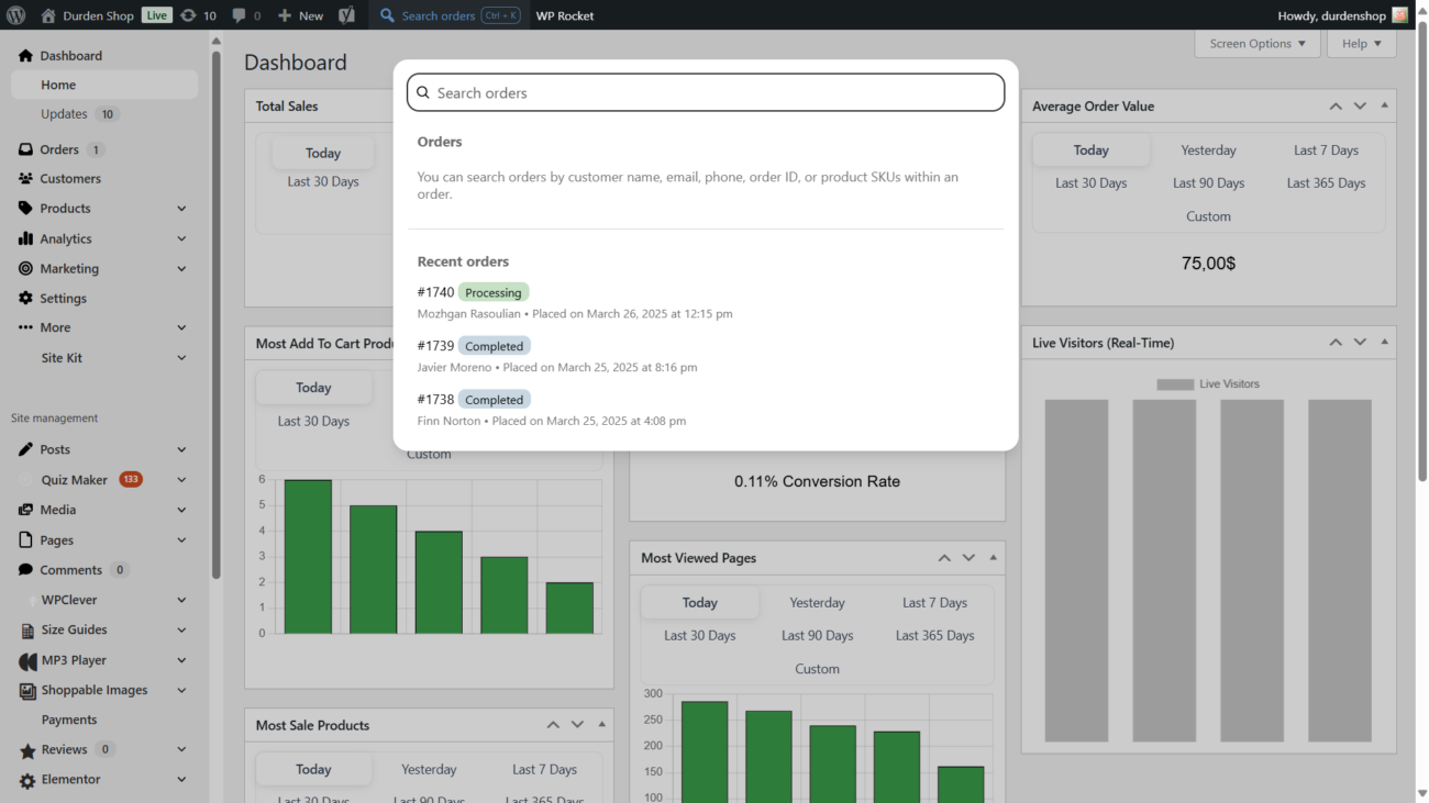 woocommerce